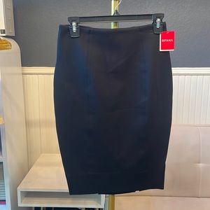 NWT Spanx Classic black pencil skirt in ponte